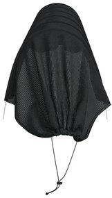 Túneis de rede 4 pcs aço e polietileno preto
