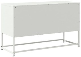 Móvel de TV 100,5x39x60,5 cm aço branco