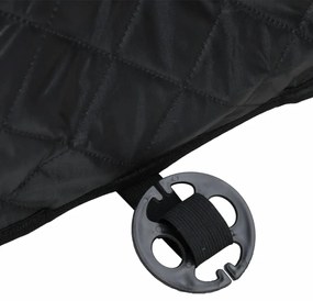 Assento de carro para cão 45x45x25/55 cm preto