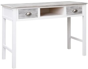Secretária 110x45x76 cm madeira cinzento
