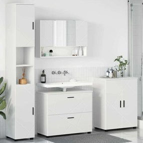 vidaXL Conjunto de Móveis para Banheiro 4 pcs Branco 30 x 35 x 192 cm