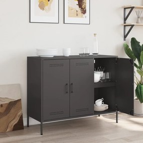Aparador 100,5x39x79 cm aço preto