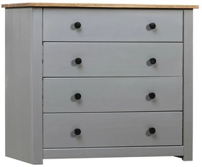 Móvel lateral 80x40x73 cm pinho Panama cinzento