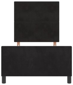 Cama vidaXL Preta 90x190 cm Veludo
