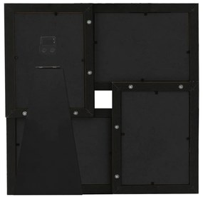 Moldura para 4x(10x15 cm) fotografias MDF preto