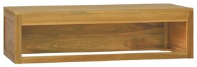 Armário de parede p/ casa de banho 110x45x30 cm teca maciça