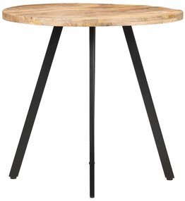Mesa de jantar 80 cm madeira de mangueira áspera