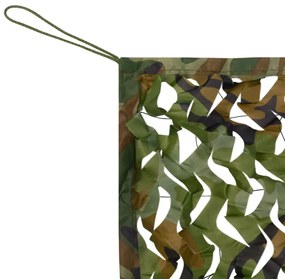 Rede de camuflagem com saco de armazenamento 1,5x5 m verde