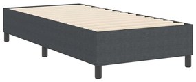 Cama Box vidaXL Cinza Escuro 80x200 cm Tecido Cotelê