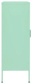 Armário de arrumação aço 80x35x101,5 cm verde-hortelã