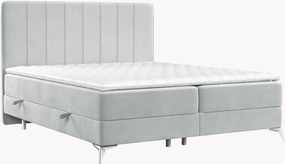 Cama divã em veludo artesanal com arrumação Aggaz, H3