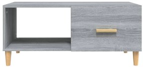 Mesa de centro 89,5x50x40 cm derivados madeira cinzento sonoma