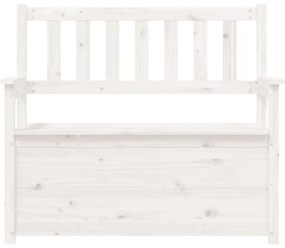 Banco 112,5x51,5x96,5 cm madeira de pinho maciça branco