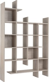 Estante "Manco" - Mármore Travertino - 122x188x25.5cm - Design Moderno