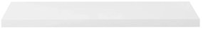 Prateleira de parede suspensa 90x23,5x3,8 cm MDF branco