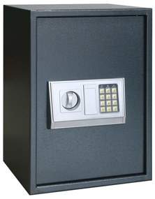 Cofre Digital Eletrónico com Prateleira Cinza Escuro 35x31x50 cm Aço