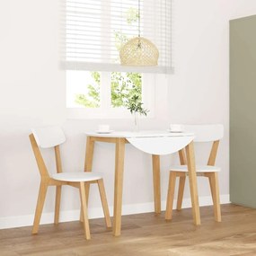vidaXL Cadeiras de jantar 2 pcs madeira de seringueira maciça