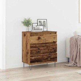 Sideboard vidaXL com Gavetas Madeira Velha 60x35x70 cm Madeira Engenharia