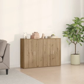 vidaXL Sideboards 2 pcs Carvalho Artesanal 60x31x84 cm Madeira de Engenharia