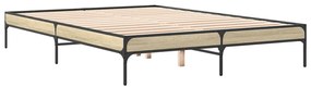 Estrutura de cama 160x200 cm derivados madeira/metal