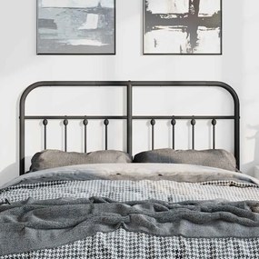 Cabeceira de cama 150 cm metal preto
