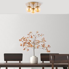 Candeeiro de Teto Well – Dourado – 37 x 44 x 25 cm