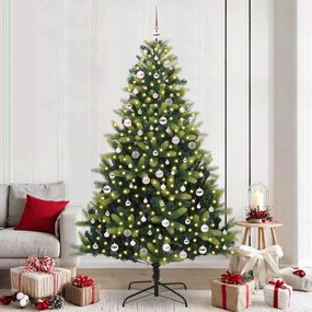 vidaXL Árvore de Natal Artificial Articulada 300 LEDs Verde 240 cm