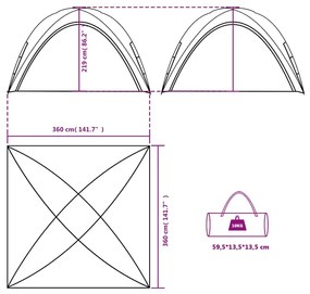 Tenda de festas impermeável branco
