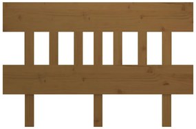 Cabeceira de cama 143,5x3x81 cm pinho maciço castanho mel