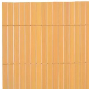 Cerca de jardim dupla face 110x500 cm amarelo