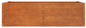 Canteiro de jardim 160x80x45 cm aço corten cor enferrujado