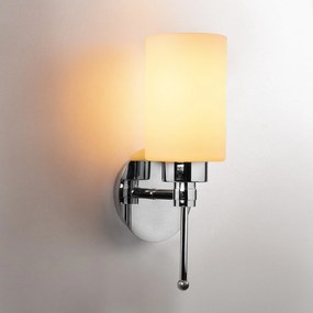Aplique de Parede Balcova – Prateado – Diâmetro 12 cm, Altura 32 cm
