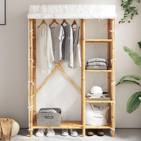 vidaXL Roupeiro 110x45x170 cm bambu