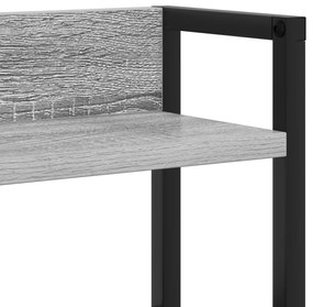 Cabeceira de armazenamento Cinza sonoma 80 cm