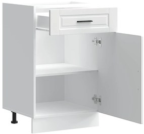 Armário base de cozinha Porto derivados de madeira branco