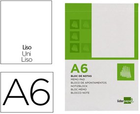 Bloco de Apontamentos Din A6 80 F Liso