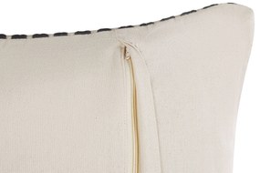 Almofada decorativa preto e branco 45 x 45 cm YONCALI Beliani