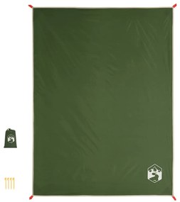 Toalha de piquenique com estacas 205x155 cm verde