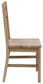 Cadeiras de jantar 2 pcs madeira acácia maciça