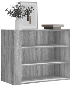 vidaXL Armário parede 75x35x60 cm derivados de madeira cinzento sonoma