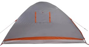 Tenda familiar em cúpula para 6 pessoas impermeável cinza