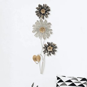 PAINEL 3D DE FERRO DE PAREDE SIMPLES CM 35X5,5X88 MULTICOLOR