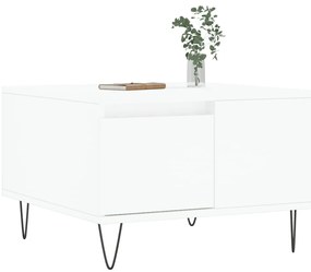 Mesa de centro 55x55x36,5 cm derivados de madeira branco