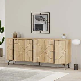 Estante Form – Nogueira e Branco – 90x132x32 cm