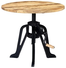 Mesa de apoio 60x(46-63) cm mangueira maciça e ferro fundido