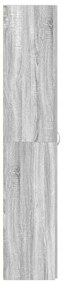 Cabide de Sapatos Cinza Sonoma 80x35,5x180 cm Madeira Engineered