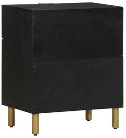 Mesa de cabeceira 50x33x60 cm derivados de madeira preto