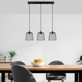 **** Candeeiro de Teto Pirlo – Preto Antigo – 68 x 16 x 114 cm

**