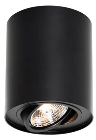 Moderne plafondspot zwart draai- en kantelbaar AR70 - Rondoo Up Moderno