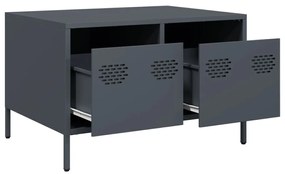 Móvel de TV 68x50x43,5 cm aço laminado a frio antracite
